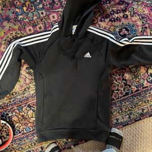 Black Small Adidas Original Hoodie Sweatshirt